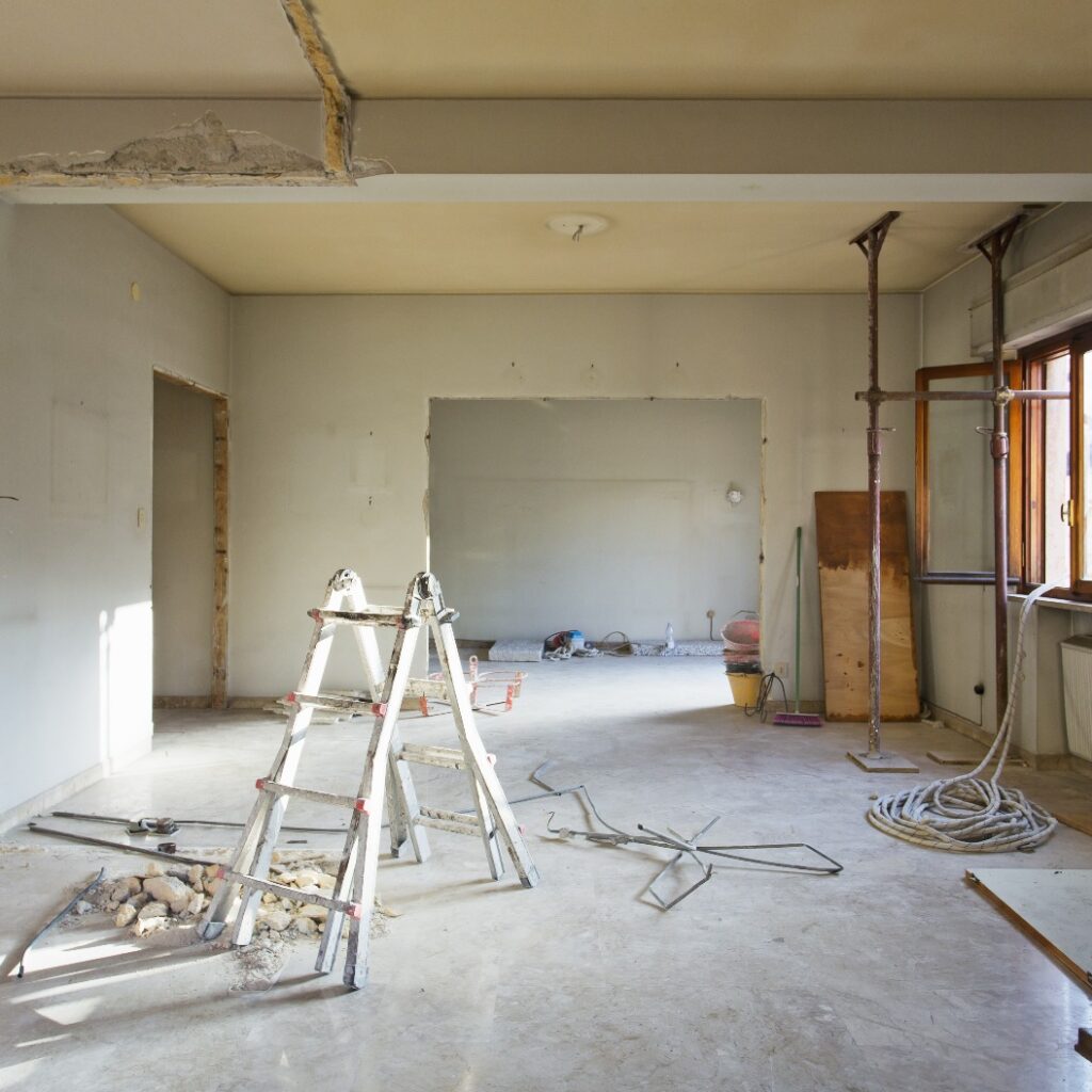 Wohnung nicht renoviert, Zimmer vor der Renovierung